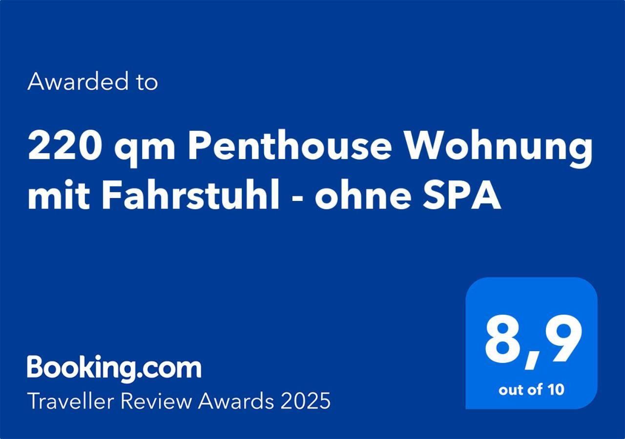 220 Qm Penthouse Wohnung Mit Fahrstuhl - Ohne Spa 만하임 외부 사진
